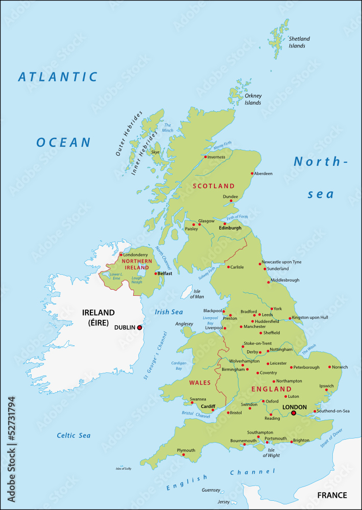 Fototapeta premium United Kingdom map