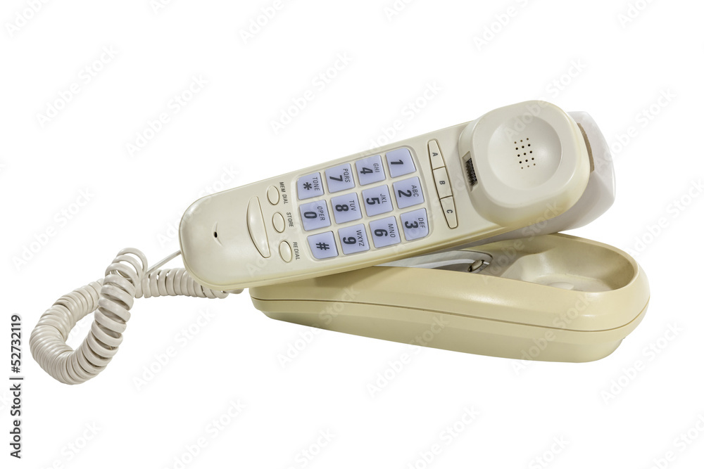 Funky Old Phone with Clipping Path Funky Old Phone with Clipping Path