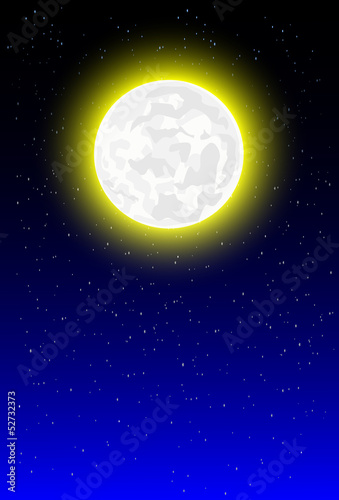 night background with moonlight