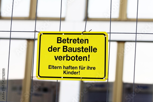 german warning sign