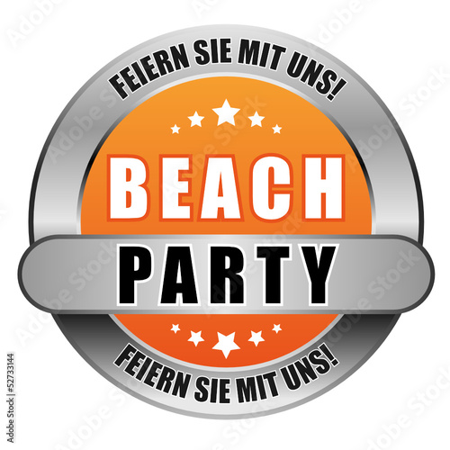 5 Star Button orange BEACH PARTY FSMU FSMU