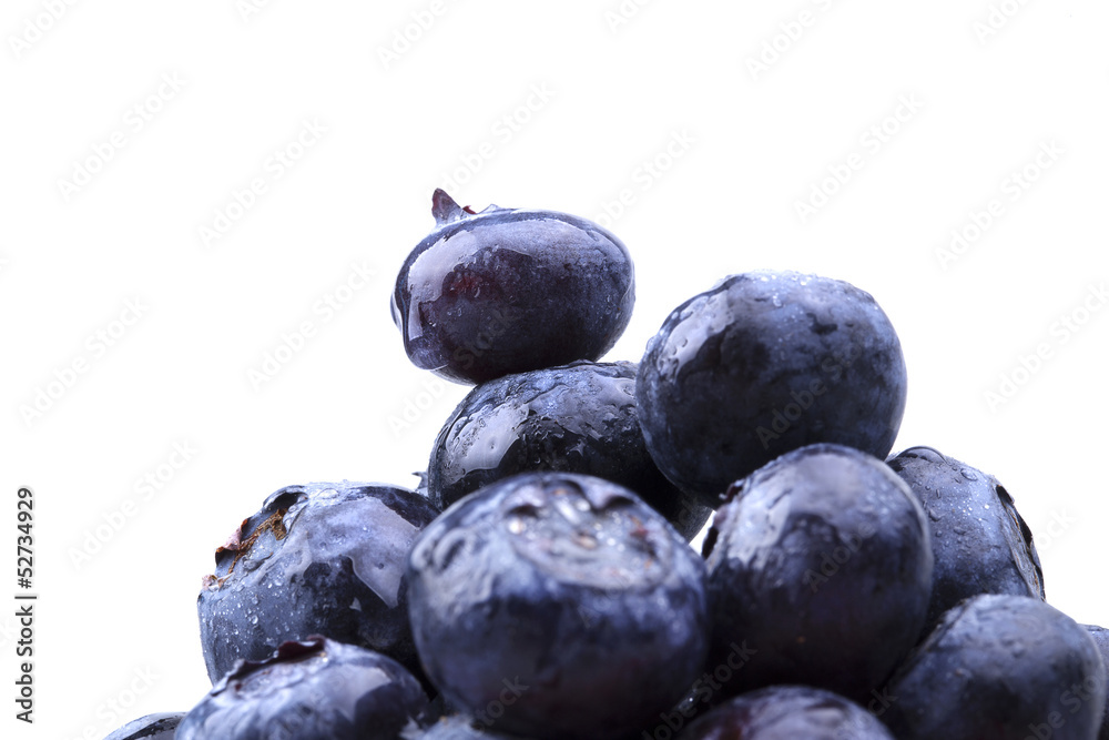 Obraz premium blueberries with water drops