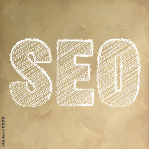 SEO Vintage Papier Scribble Kreide