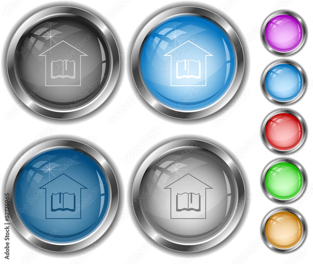 Library. Vector internet buttons. Library. Vector internet buttons.