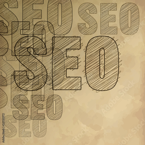 SEO Vintage Papier Scribble Bleistift Ecke