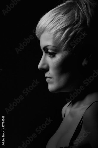 serious woman profile © tugolukof