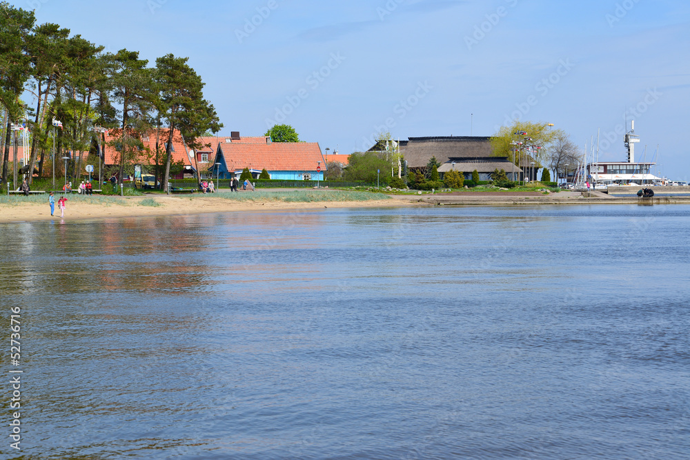 Lithuania. View of Nida from the Curonian Bay Lithuania. View of Nida from the Curonian Bay