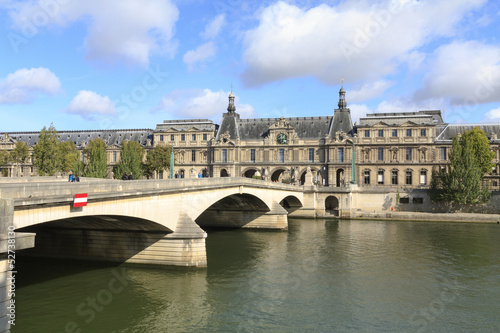 Louvre museum and Pont du Carousel, Paris