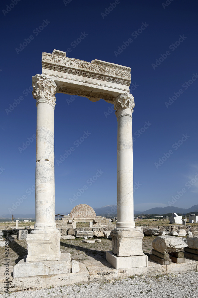 Laodikya Ancient City in Denizli, Turkey
