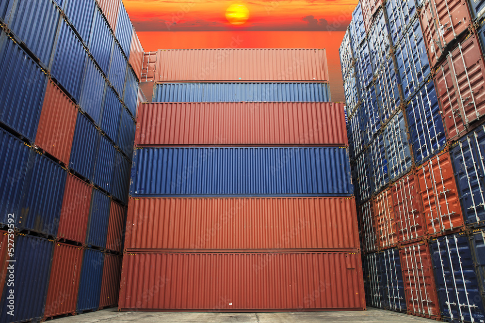 Fototapeta premium Containers