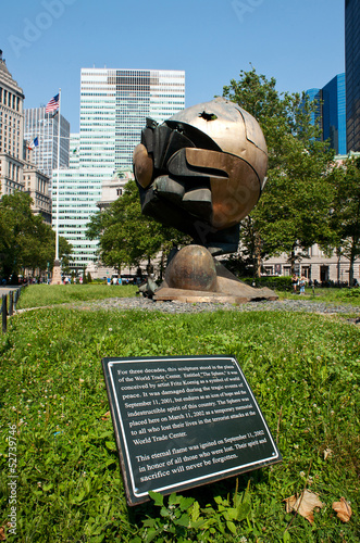 The Sphere in Battery Park in NYC photo