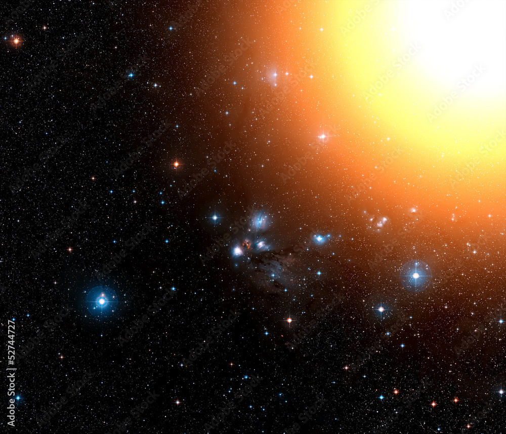 Stars and sunshine. Elements of this image furnished by NASA.
