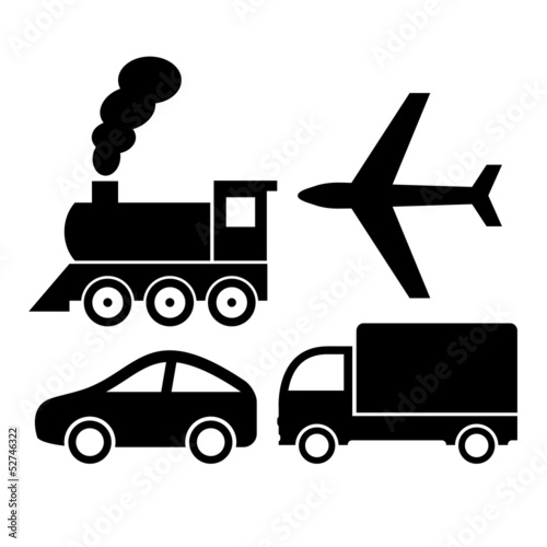 Vector transport icons