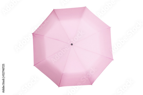 pink umbrella isolated on white background