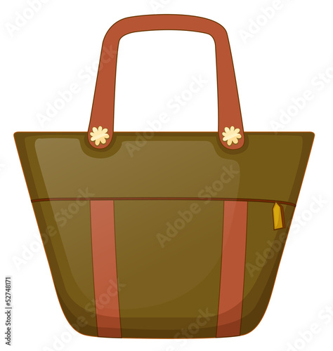 A brown handbag
