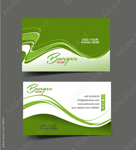 Fast Food Business Card