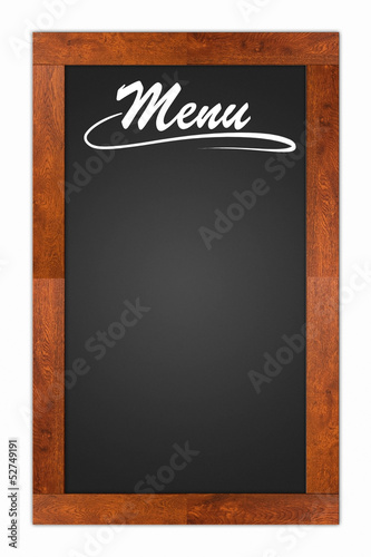 Bill of fare, menu card