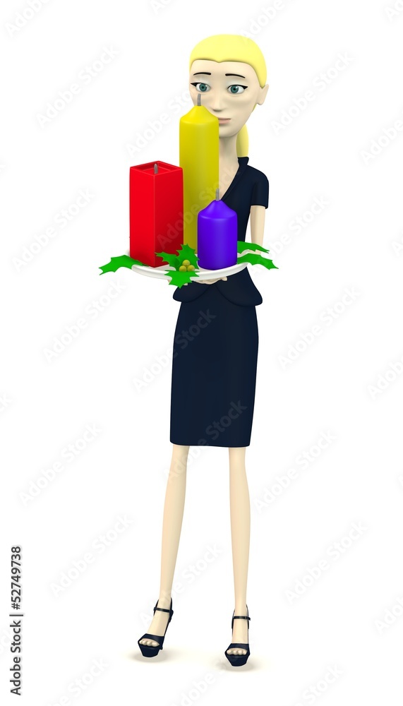 3d render of cartoon character with decoration 3d render of cartoon character with decoration
