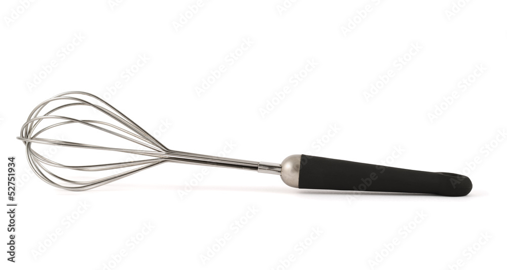 Manual hand egg beater mixer isolated Manual hand egg beater mixer isolated