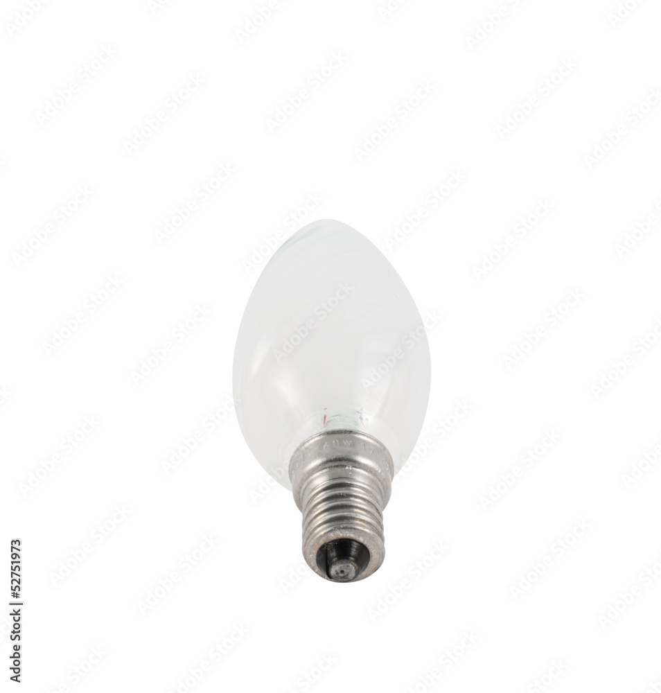 Incandescent light bulb isolated Incandescent light bulb isolated