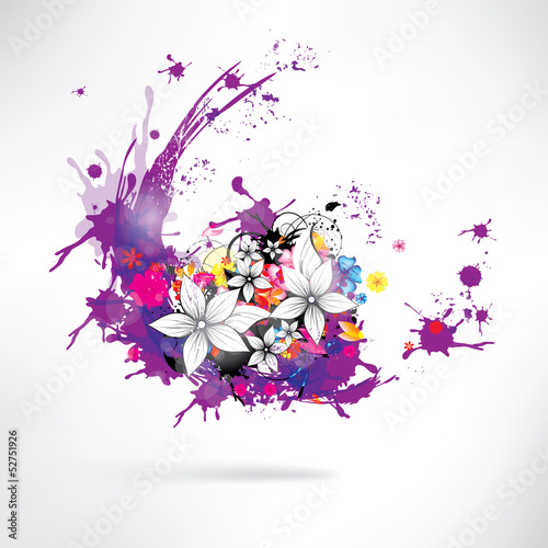 Abstract floral background
