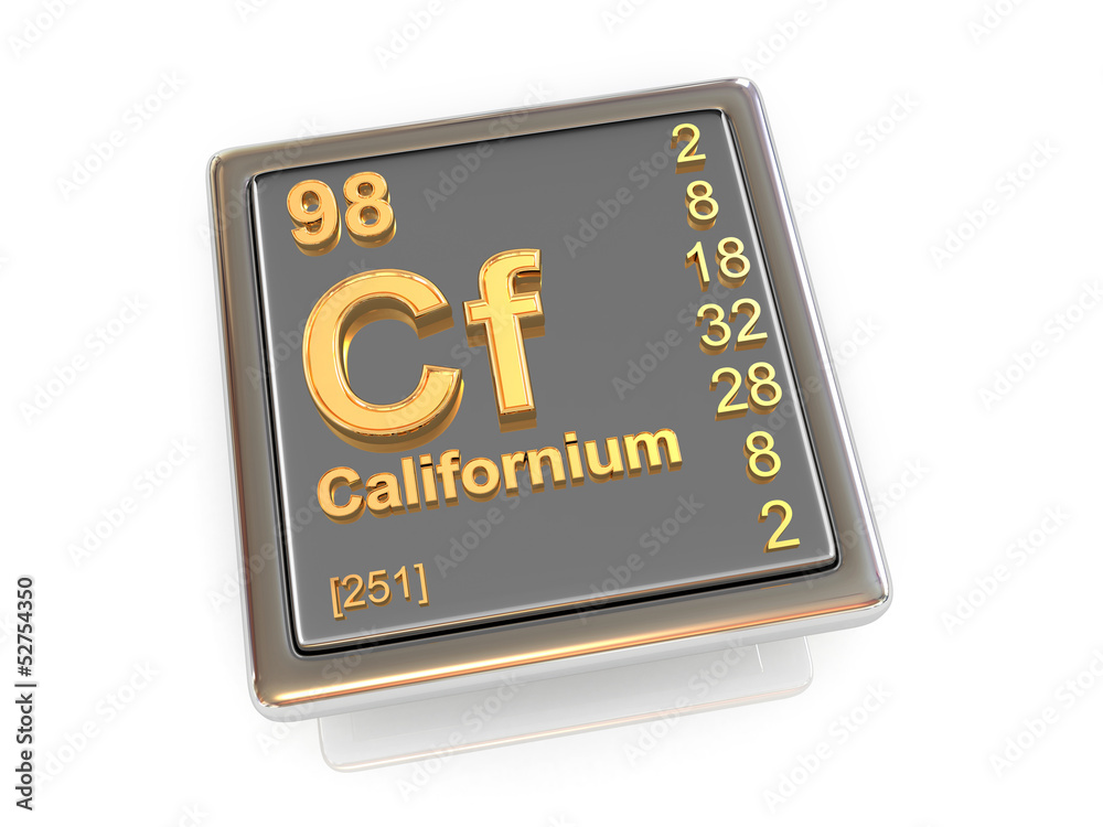 Californium. Chemical element.