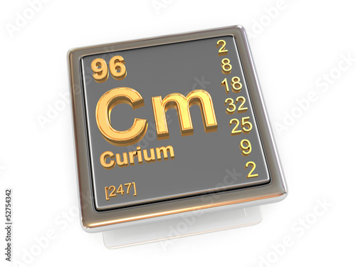 Curium. Chemical element.