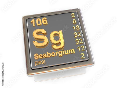 Seaborgium. Chemical element.