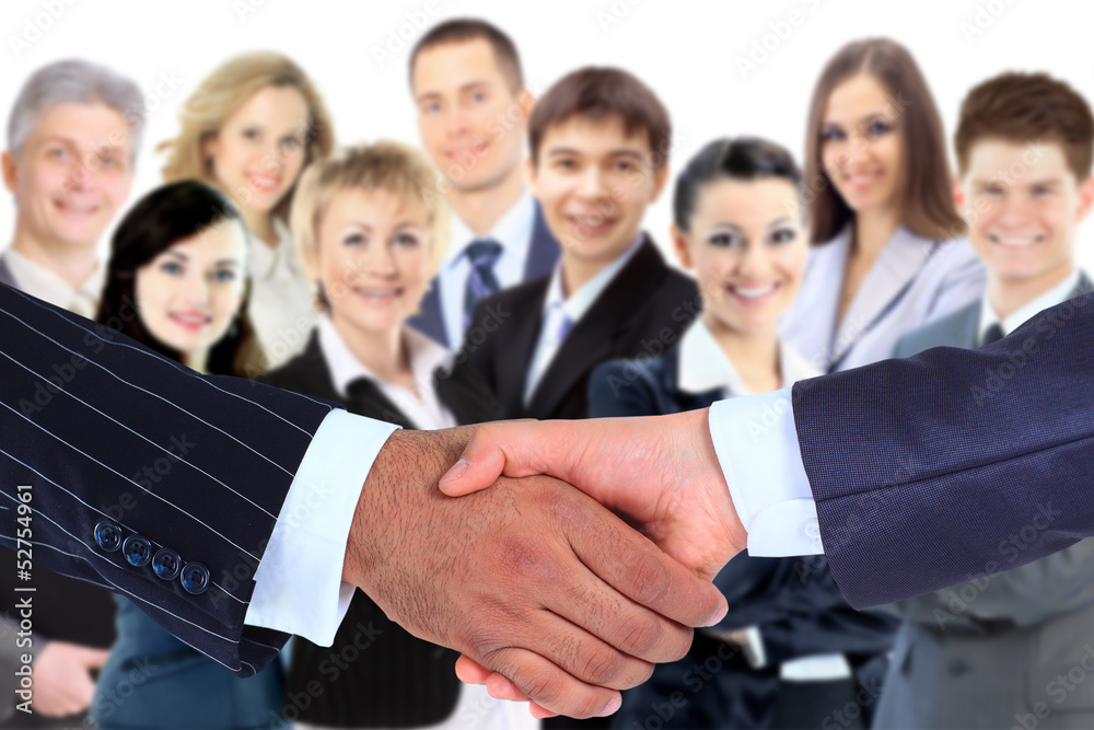 The conclusion of the transaction. Handshake. The conclusion of the transaction. Handshake.