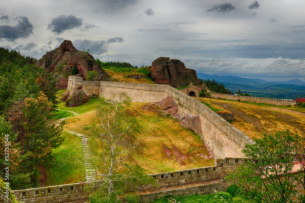 Belogradchik rocks Fortress, Bulgaria.HDR image