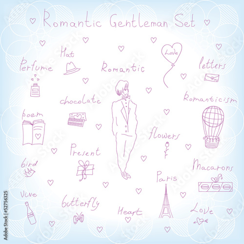 romantic gentleman set