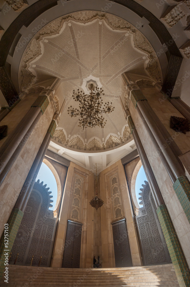 Obraz premium Interior of Hassan II Mosque, Casablanca, Morocco