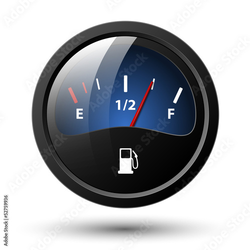 Fuel gauge icon. Vector illustration