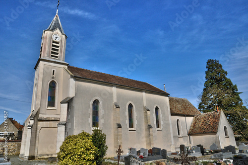 France, the church of Auteuil le Roi photo