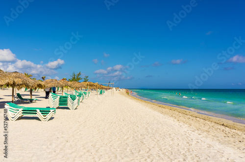 Photography The famous beach of Varadero in Cuba