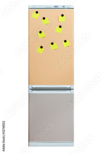 Note on refrigerator door