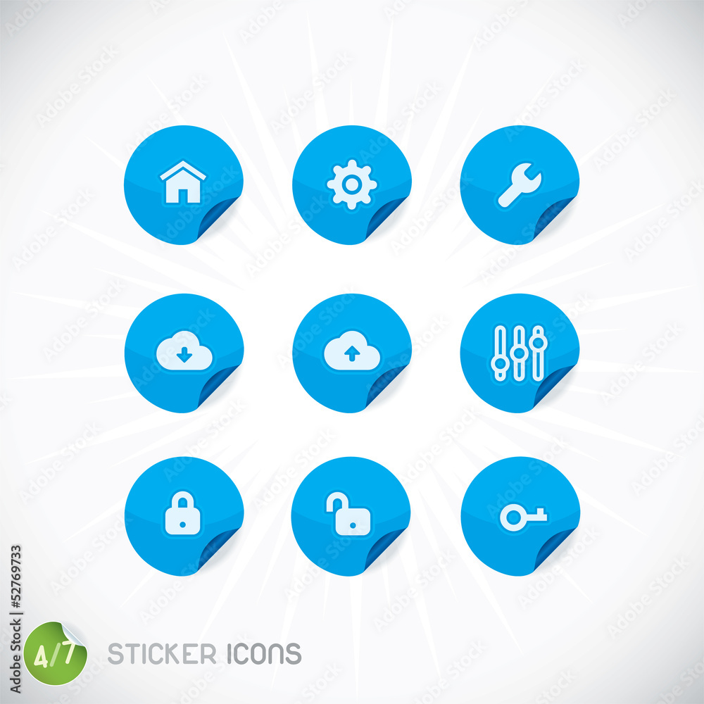 Sticker Icons, Symbols, Buttons, Sign, Emblem Sticker Icons, Symbols, Buttons, Sign, Emblem