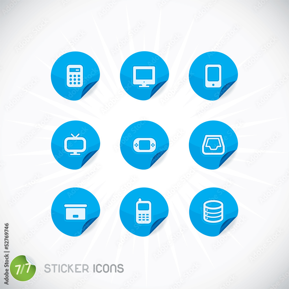 Sticker Icons, Symbols, Buttons, Sign, Emblem Sticker Icons, Symbols, Buttons, Sign, Emblem