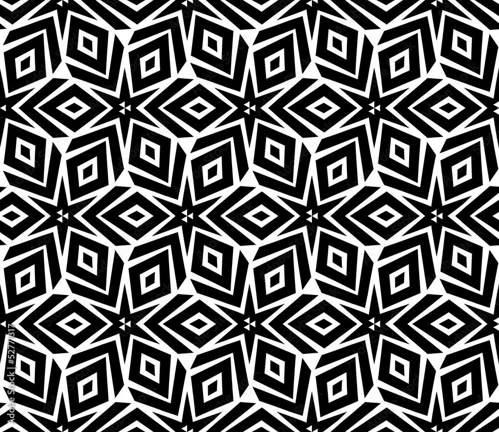 Seamless geometric pattern, vector