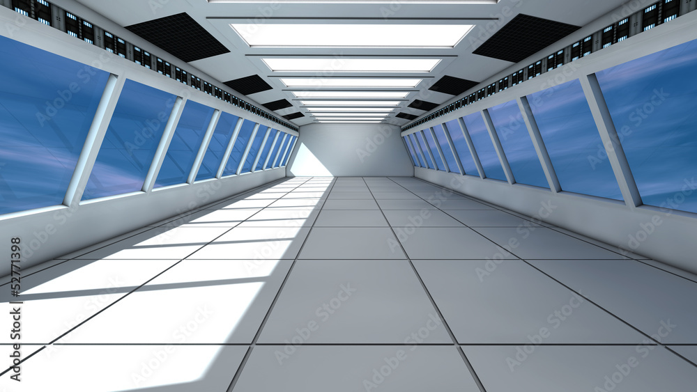 Obraz premium Interior futurista