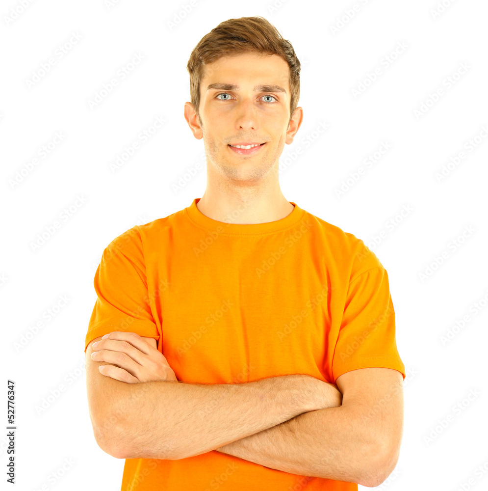 Obraz premium Young man isolated on white