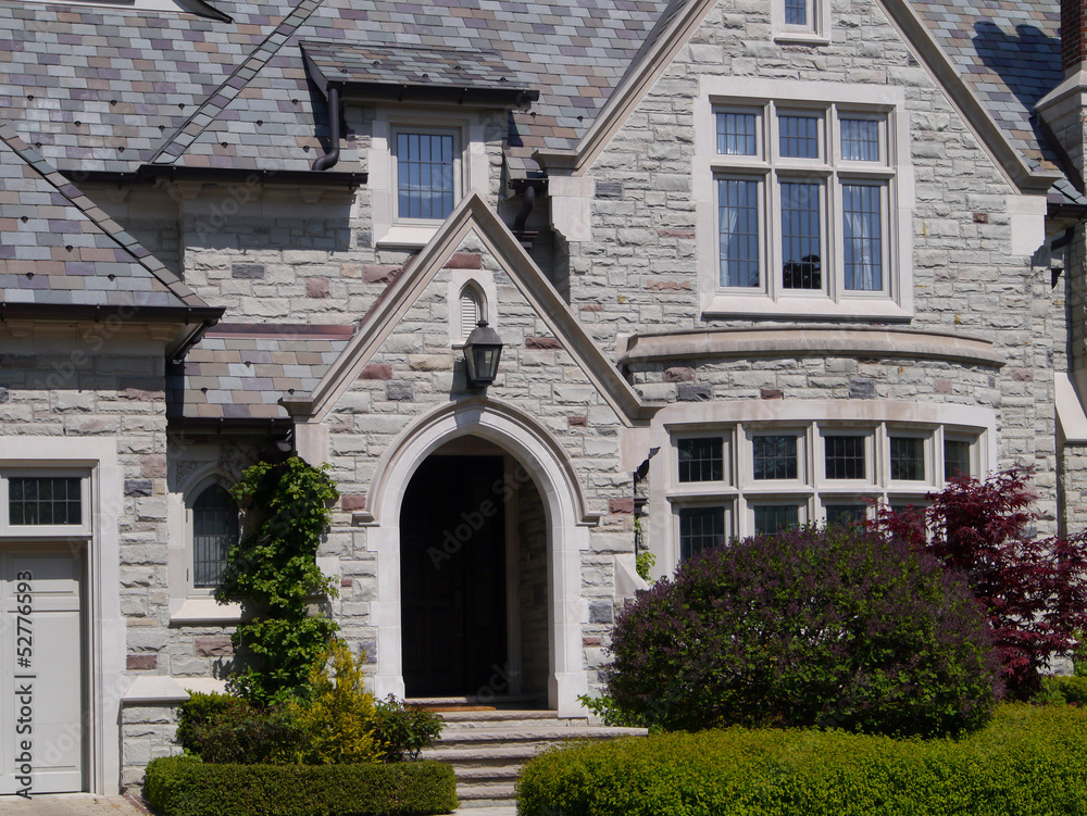 Naklejka premium large stone house