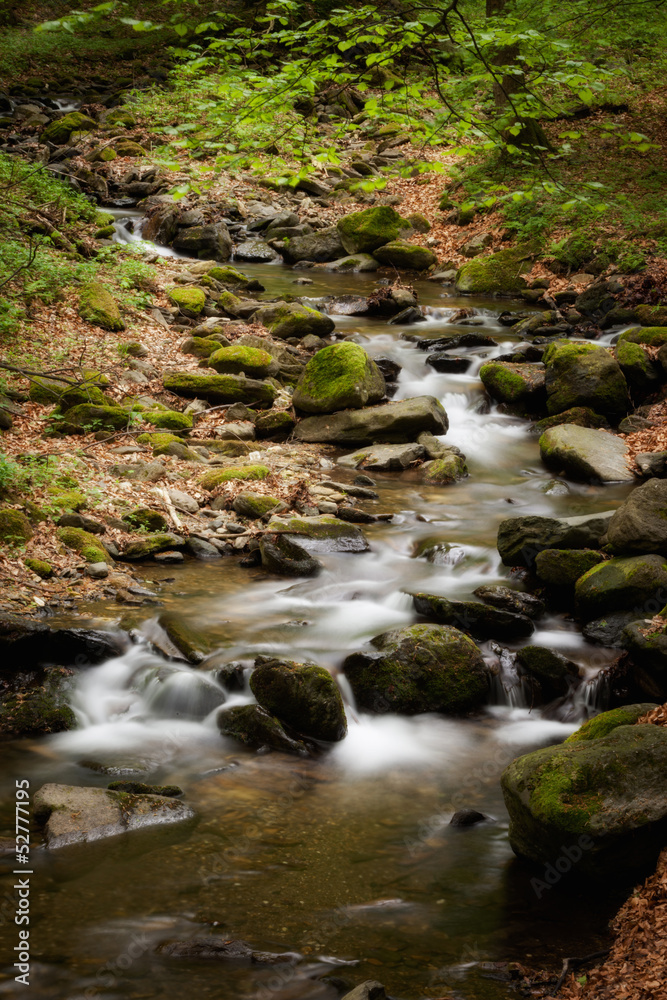 Beautiful cascade in Sudety mountains Beautiful cascade in Sudety mountains