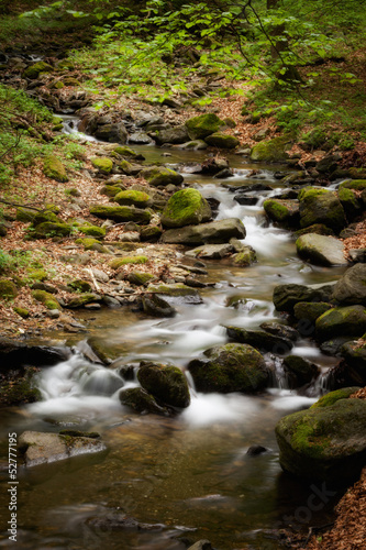 Beautiful cascade in Sudety mountains