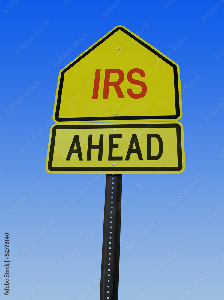 irs ahead post sign irs ahead post sign
