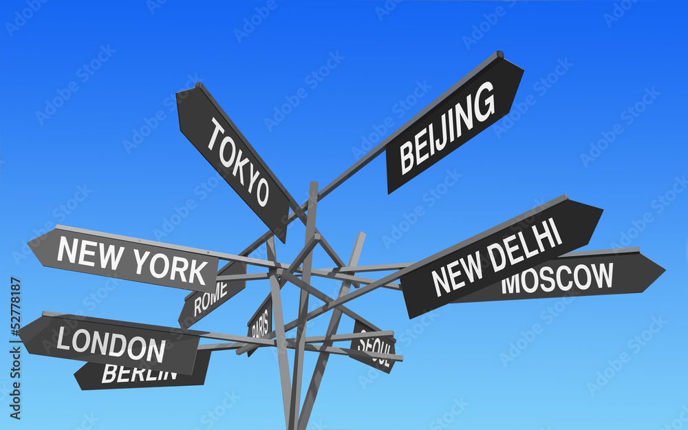 Fototapeta premium world capitals