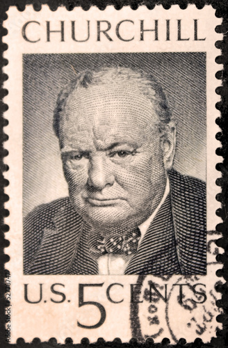 Churchill US Stamp photo