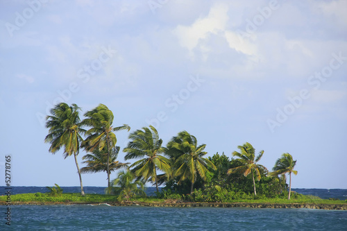 Small island near Las Galeras beach  Samana peninsula