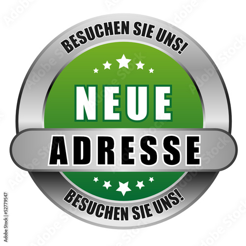 5 Star Button grün NEUE ADRESSE BSU BSU