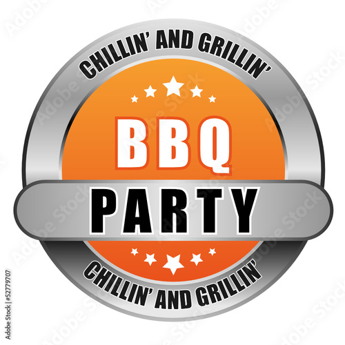 5 Star Button orange BBQ PARTY CAG CAG